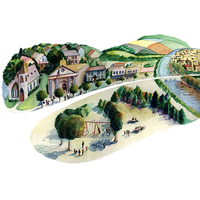 community, watercolor