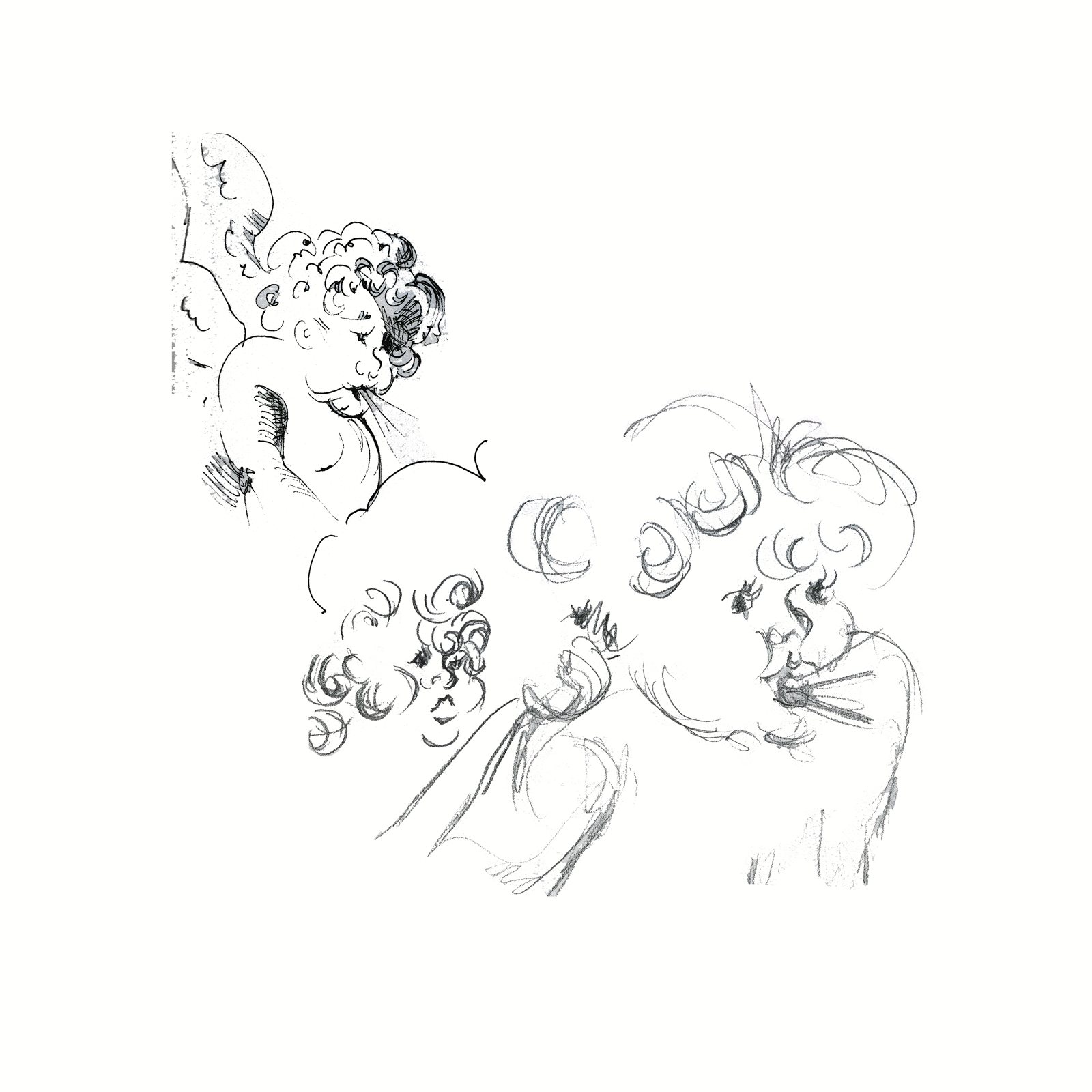 Artwork by Gina Mikel: Cherubs