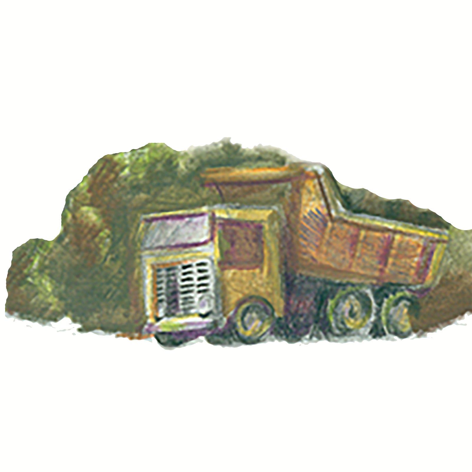 Artwork by Gina Mikel: Dump Truck