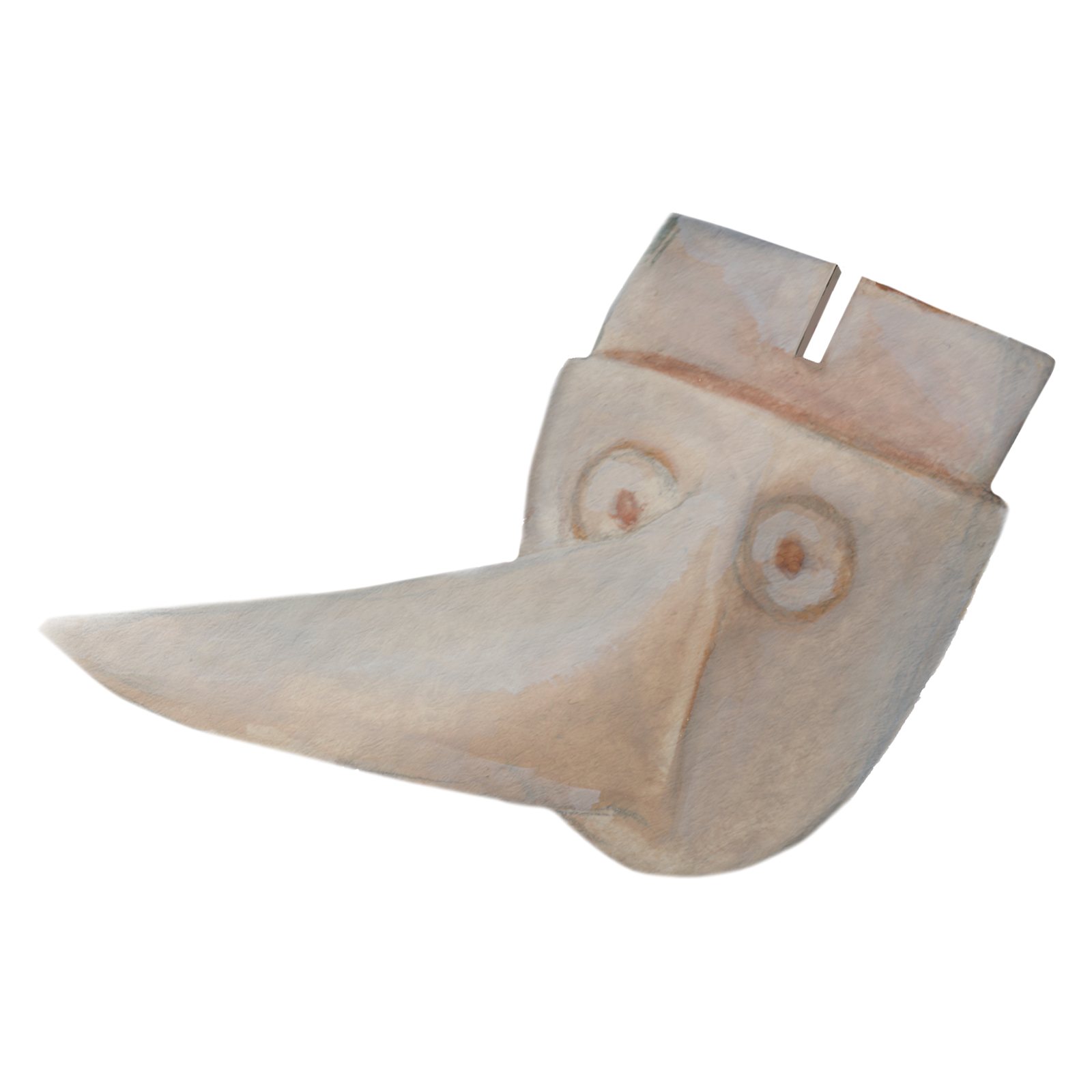 Artwork by Gina Mikel: Long Nose God Mask