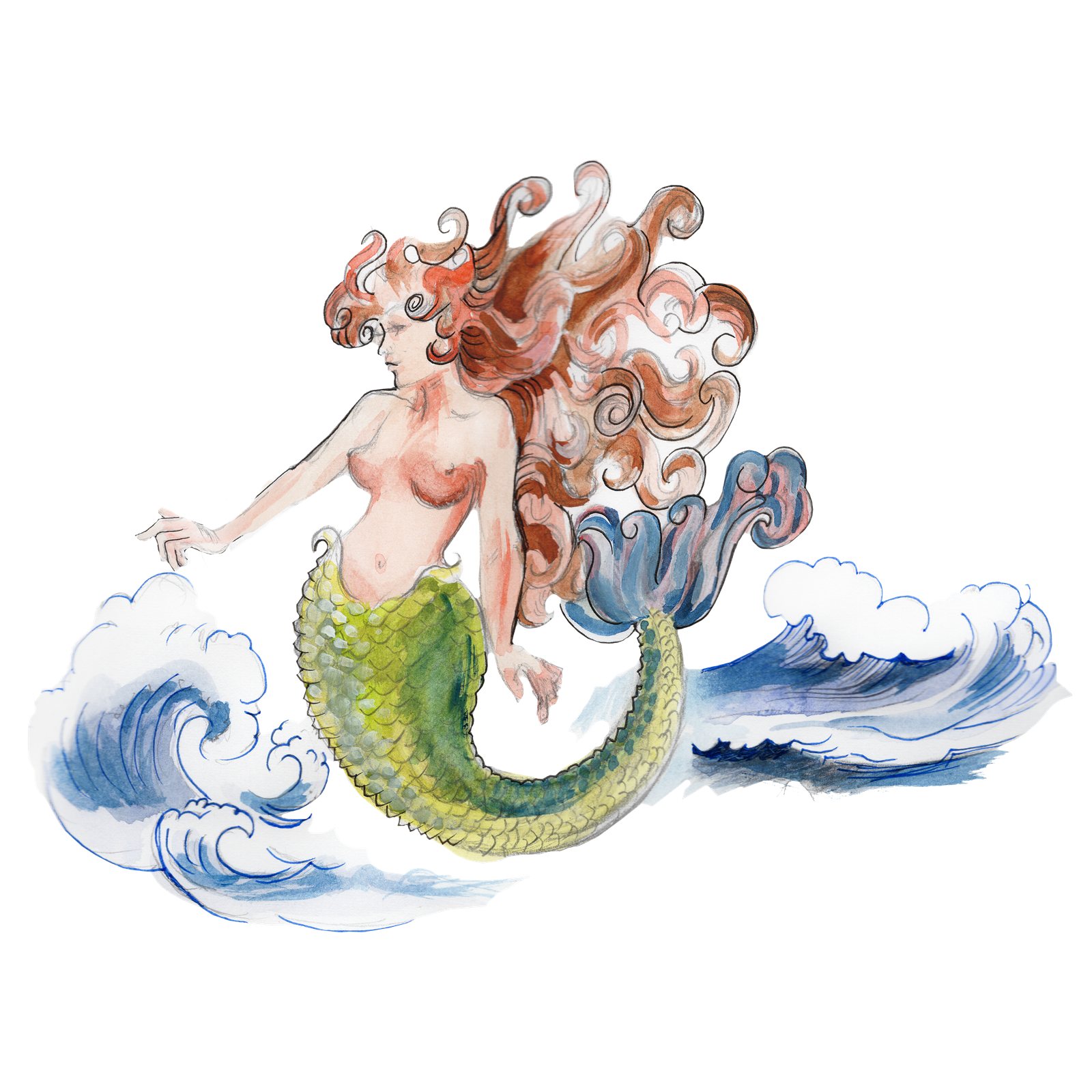 Artwork by Gina Mikel: Mermaid