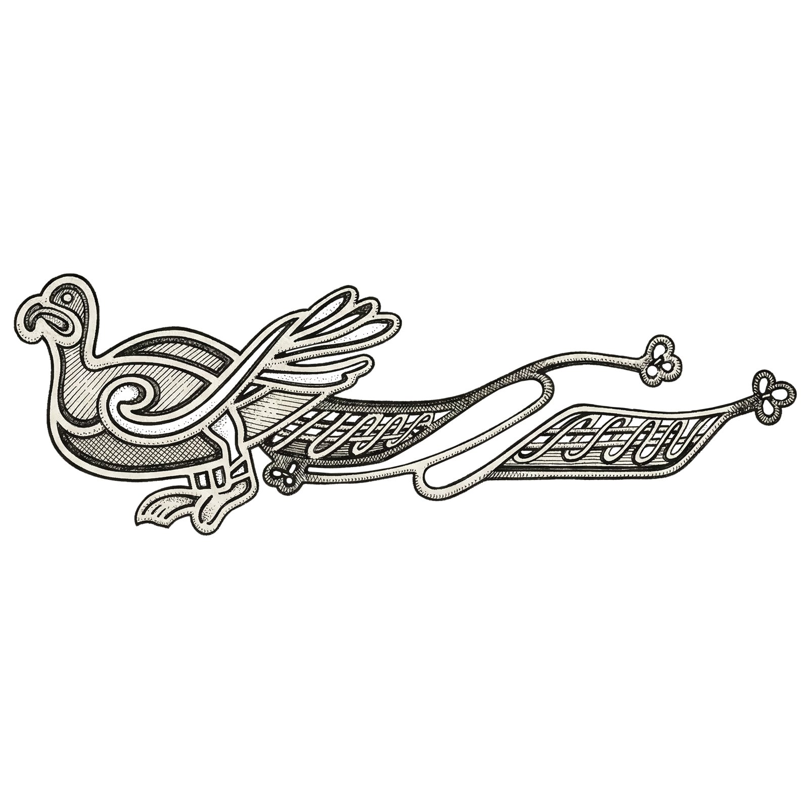 Artwork by Gina Mikel: Celtic Book of Kells Bird