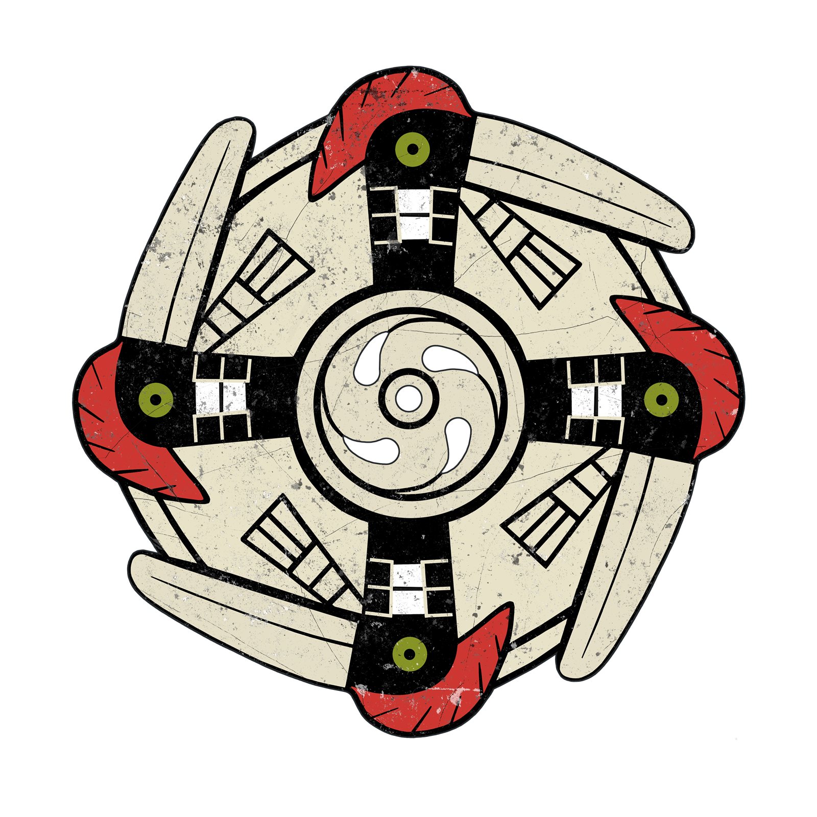 Artwork by Gina Mikel: Crested Bird Gorget, Campephilus principalis