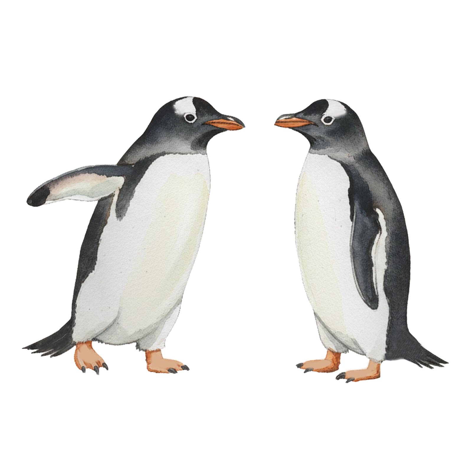 Artwork by Gina Mikel: Gentoo Penguin, Pygoscelis papua