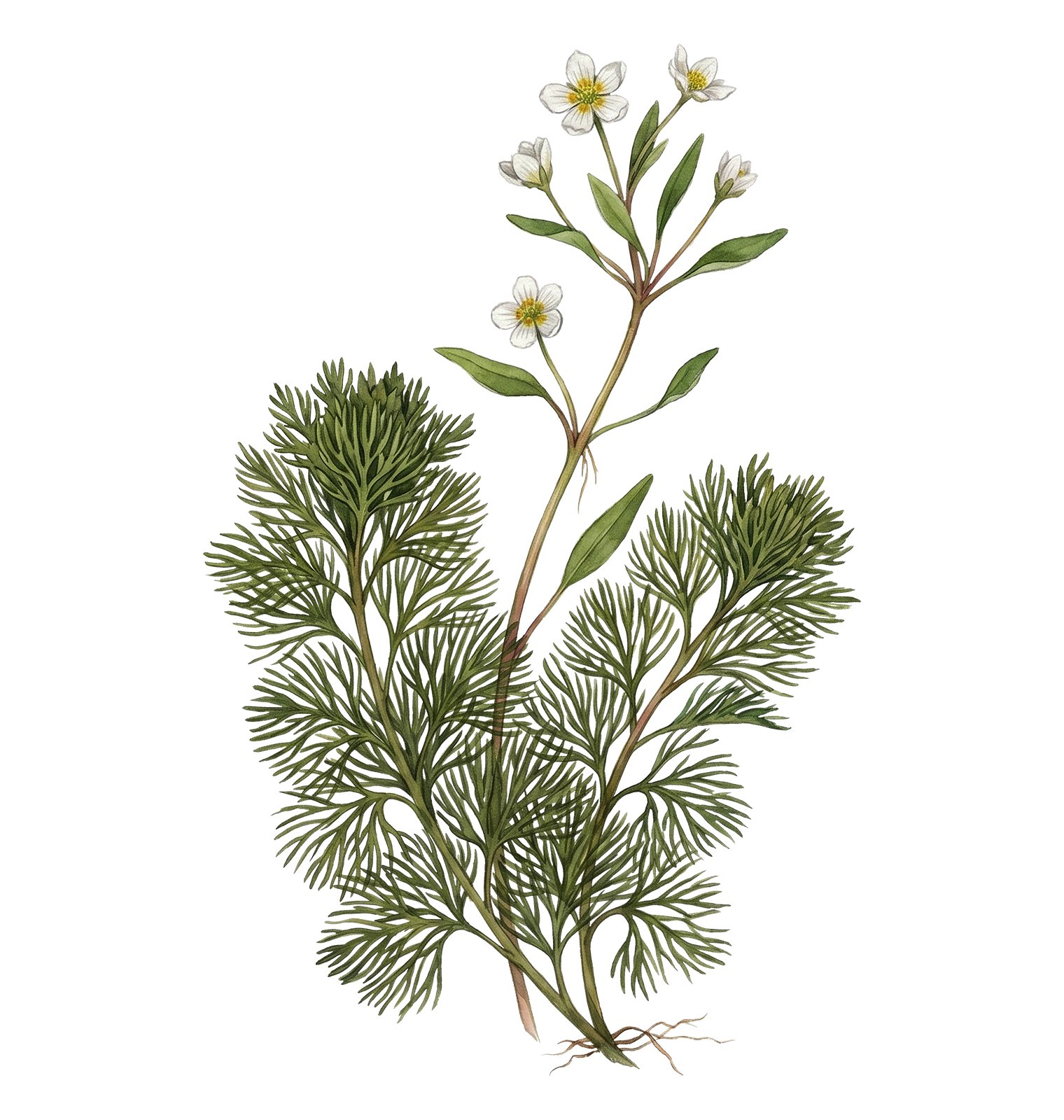 Artwork by Gina Mikel: Cabomba Caroliniana, Cabomba caroliniana