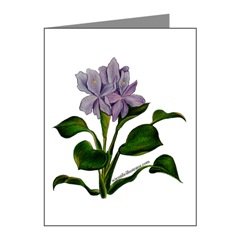 Water Hyacinth Note Cards