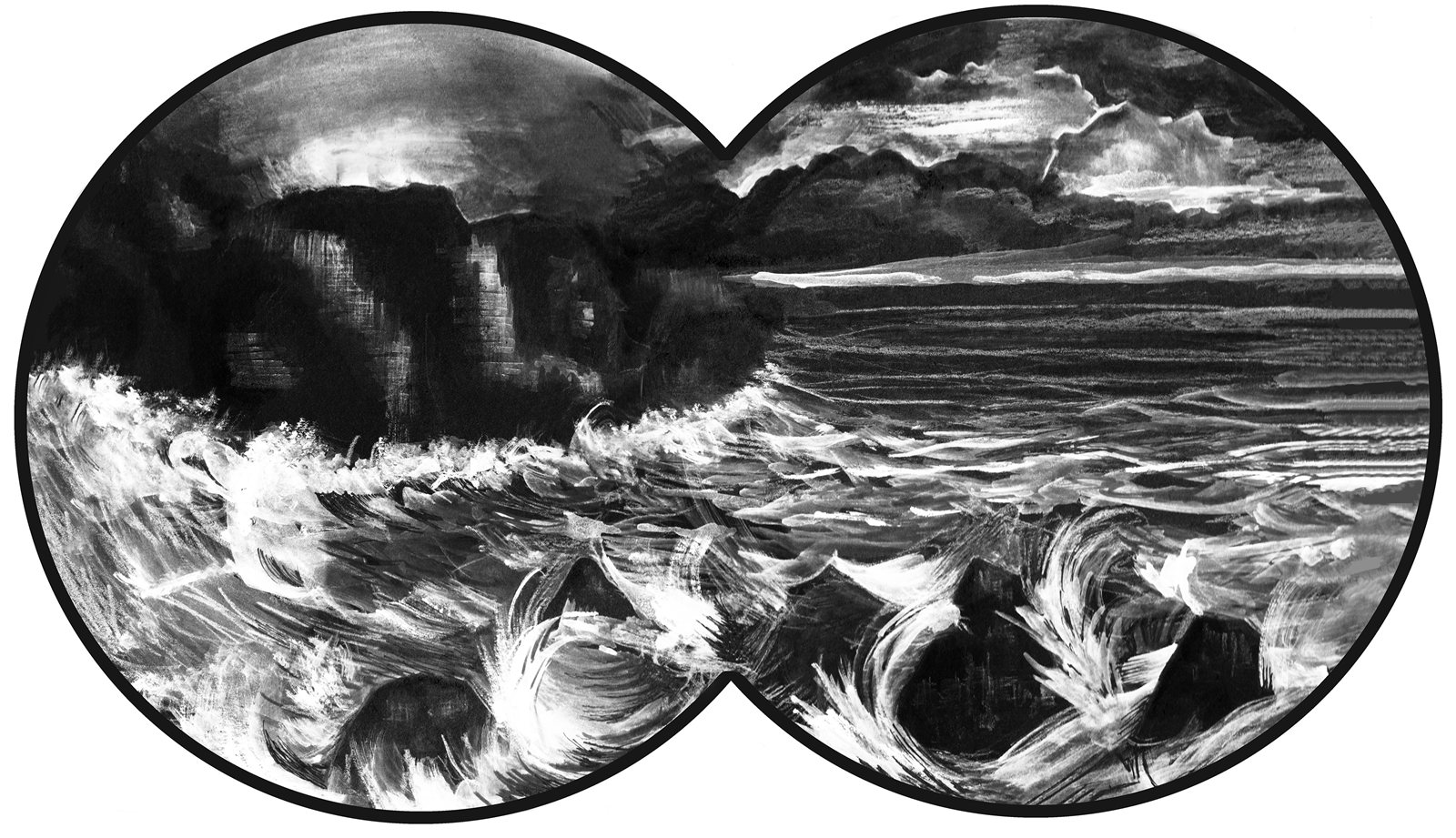 Artwork by Gina Mikel: Lighthouse - Hawaii