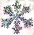 snowflake watercolor