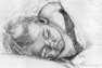 pencil study of child