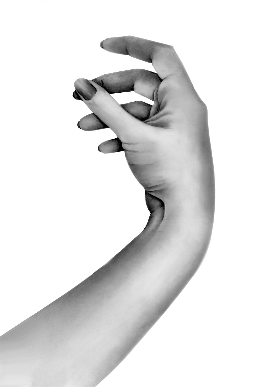 Artwork by Gina Mikel: Hand - Mylar