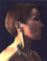 woman, pastel portraiture