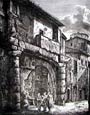 Luigi Rossini - Advancing Through Gate (Engraving)