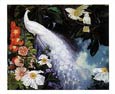 Jessie Arms Botke - White Peacock and Cockatoos