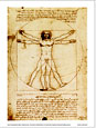 Leonardo da Vinci - Vitruvian Man (The Proportions of the Human Figure), 1490