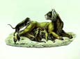 Karl Brodtmann - Lioness with Cubs